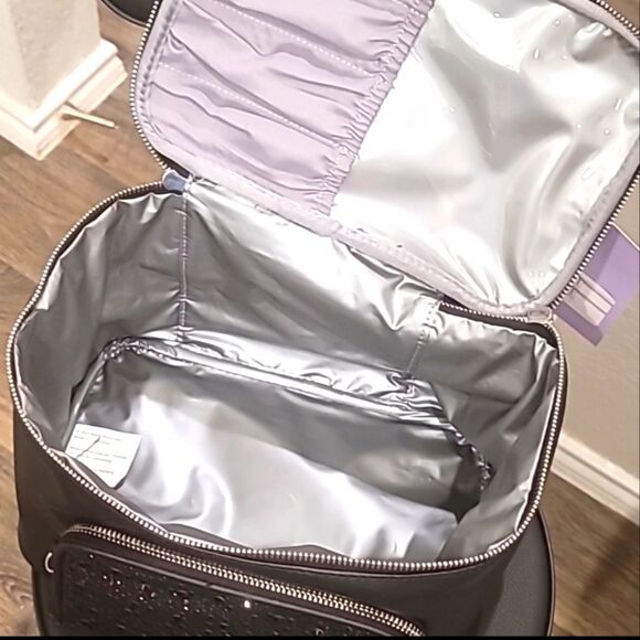 Madden Girl Rhinestone Large Cosmetic Vanity Case - Picture 6 of 8